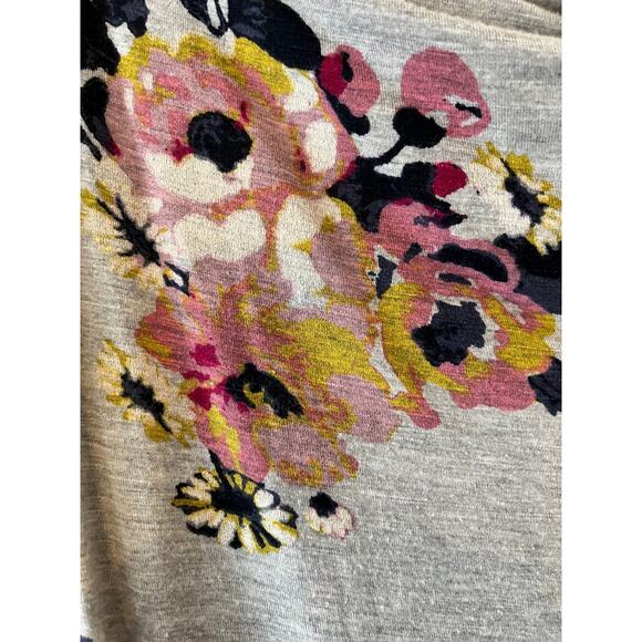 Maurices XL gray floral scoop neck top - Picture 4 of 5